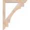 Ekena Millwork Merced Slat Smooth Bracket w/ Offset Brace, Douglas Fir, 5 1/2"W x 36"D x 44"H BKT0604X36X44MRC06SDF - alternate 3